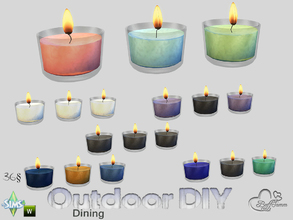 Sims 4 — DIY Three Candles by BuffSumm — The slogan of your Sim is: Do It Yourself! So your Sim took a lot of