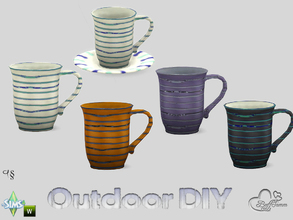 Sims 4 — DIY Cup by BuffSumm — The slogan of your Sim is: Do It Yourself! So your Sim took a lot of Euro-Pallets and