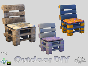 Sims 4 — DIY Diningchair by BuffSumm — The slogan of your Sim is: Do It Yourself! So your Sim took a lot of Euro-Pallets