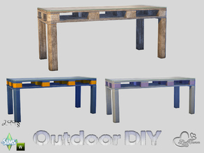 Sims 4 — DIY Diningtable by BuffSumm — The slogan of your Sim is: Do It Yourself! So your Sim took a lot of Euro-Pallets