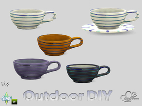 Sims 4 — DIY Espresso Cup by BuffSumm — The slogan of your Sim is: Do It Yourself! So your Sim took a lot of Euro-Pallets