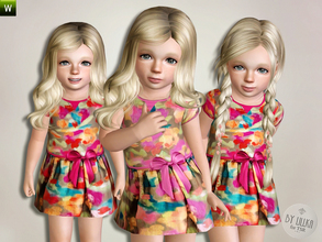 Sims 3 — Multi Colored Dress by lillka — Multi Colored Dress Everyday/Formal two colors/non recolorable I hope you like
