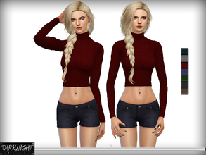 Sims 4 — Cashmere Turtleneck  by DarkNighTt — Cashmere Turtleneck for ''Stylish'' Sims. Have 7 colors. New Mesh. (All