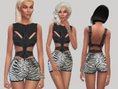 Leather & Zebra Bodysuit - Click to view and download separately!