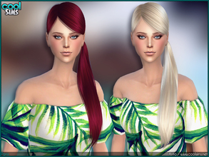 Sims 4 — Anto - Paris (Hair) by Anto — Side tail for ladies