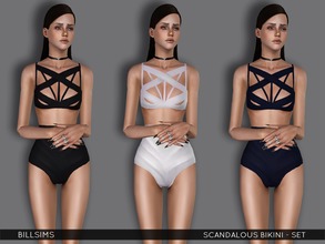 Sims 3 — Scandalous Bikini by Bill_Sims — The set includes : 1 top, 1 bottom for YA/AF