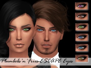 Sims 4 — Escape Eyes by Plumbobs_n_Fries — -Eye Mask -Under Face Piant -Both Genders -Teen to Elders -6 Colours -Include