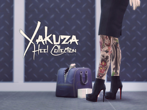 Sims 4 — Yakuza Heel Collection - Ankle Boot by Sentate — The Yakuza Heel Collection features a new shoe shape for your