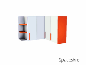 Sims 3 — Kenneth teen room - Wall cabinets by spacesims — Modern wall cabinets with a simple design and clean lines.