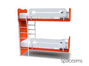 Sims 3 — Kenneth teen room - Bunk bed by spacesims — A modern bunk bed for child, teen or adult Sims.