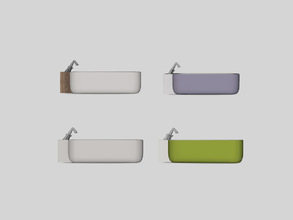 Sims 4 — Bathroom Aloe - Bathtub by ung999 — Bathroom.Aloe - Bathtub Color options : 4