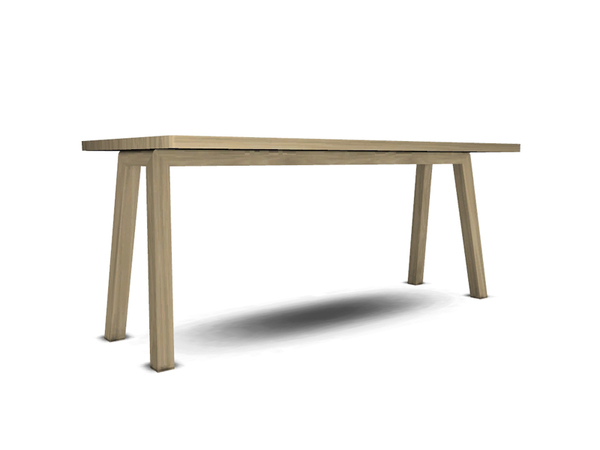 Sims 4 — Freya Dining Table by Angela — Freya Dining Table. Full wooden diningtable to sit at least 4.