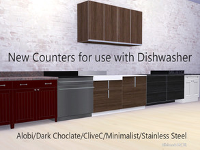 Sims 4 — Counters for Dishwasher by ShinoKCR — We made Counters for to use with the new Dishwasher. Because the