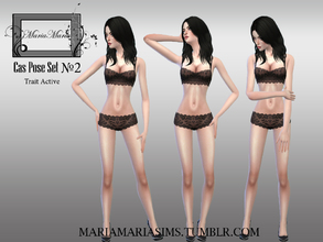 Sims 4 — MariaMaria CAS Pose Set &#8470;2 by MariaMariaSims — Beautiful CAS Pose Set 2 by MariaMaria. Trait Active
