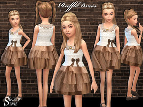Sims 4 — Childs Ruffle Dress. by SegerSims — * A lovely dress for any occasion, like - Everyday, Formal, Party Please do