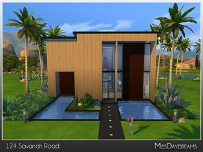 Sims 4 — 124 Savanah Road by MissDaydreams — Big modern house with 3 bedrooms, 3 bathrooms, artistic room and a swimming