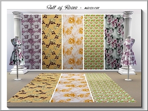 Sims 3 — Full of Roses_marcorse by marcorse — Five lovely rose patterns - all found in Fabrics.