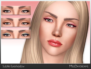 Sims 3 — Subtle Eyeshadow by MissDaydreams — Subtle Eyeshadow is a tri-colour, smooth looking eyeshadow. Despite its