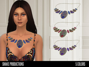Sims 4 — ShakeProductions 37 Necklace by ShakeProductions — -Necklace -3D New Mesh -5 Colors -Morph States Support