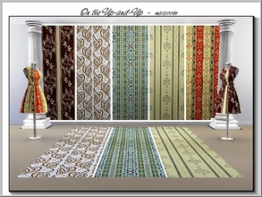 Sims 3 — On the Up-and-Up_marcorse by marcorse — Five patterns with a vertical orientation. All are found in Fabrics,
