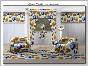 Sims 3 — Game Balls 2_marcorse by marcorse — Themed pattern - game balls for various sporting activities.