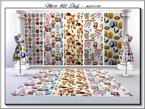Sims 3 — More Kid Stuff_marcorse by marcorse — Five selected patterns suitable for children. All are found in Th emed.