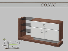 Sims 4 — Sonic Dresser by NynaeveDesign — Sonic Bedroom - Dresser Located in: Storage - Dressers Price: 500 Tiles: 2x1