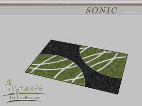 Sims 4 — Sonic Rug by NynaeveDesign — Sonic Bedroom - Rug Located in: Decor - Rugs Price: 50 Tiles: 3x2 Color Options: 2