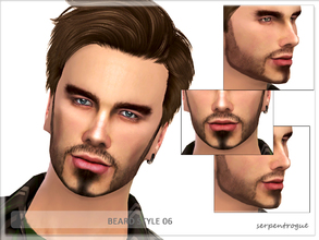 Sims 4 — Beard Style 06 by Serpentrogue — For males Teen to elder 6 colours