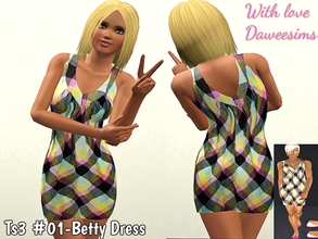 Sims 3 — Ts3 #01-Betty dress  by Daweesims — Beautiful spring dress for YOU and YOUR sim! I hope like it! Dont' forget to