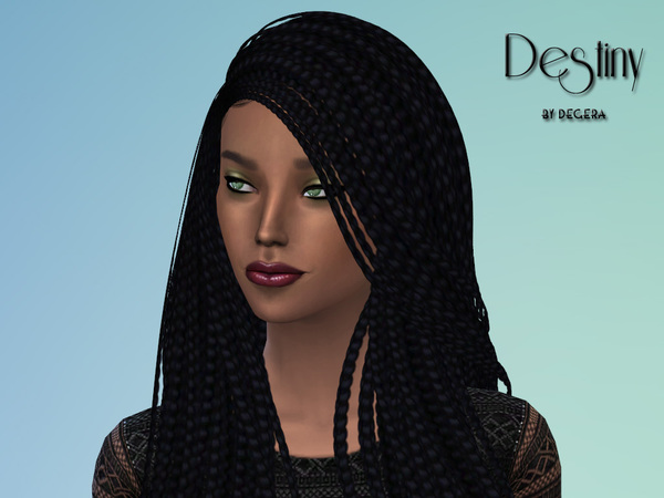 Sims 4 — Destiny by Degera — Destiny wants to be a friend to the world. She's cheerful and outgoing. Maybe she can meet