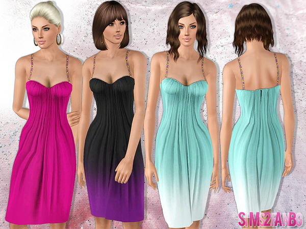 Sims 3 — 420 - Pencil dress by sims2fanbg — .:420 - Pencil dress:. Dress in 6 recolors,Custom mesh,Recolorable,Launcher
