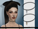 Sims 4 — LeahLilith Clarity Choker by Leah_Lillith — Clarity Choker 6 color variations I hope you will like^^ 