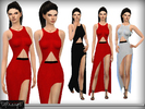 Sims 4 — Smooth Line Maxi Dress by DarkNighTt — Smooth Line Maxi Dress for Red Carpet. Have 8 colors. New Mesh. All LODs