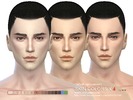Sims 4 — S-Club WM ts4 skin cas colors  x 4 default replacement by S-Club — 4 default replacement skin cas colors for