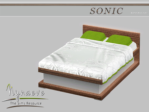 Sims 3 — Sonic Bed by NynaeveDesign — Sonic Bedroom - Bed Located in: Comfort - Bed Price: 3000 Tiles: 3x2 Re-Colorable:
