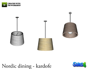 Sims 4 — kardofe_Nordic dining_Ceiling lamp by kardofe — Ceiling lamp large to place on the dining table