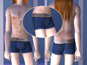 Sims 2 — Calvin Klein Underwear - Blue by CerseiL2 — They also can be used as Pj\'s. I hope you like it.