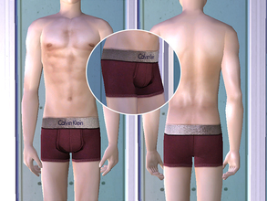 Sims 2 — Calvin Klein Underwear - Red by CerseiL2 — They also can be used as Pj\'s. I hope you like it.