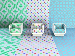 Sims 3 — Geometric 3 by Andreja157 — Patterns created with TSR Workshop's Pattern Tool Recolorable palettes: 2, 4, 2