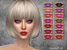 Sims 4 — Sintiklia - Lipstick 29 by SintikliaSims — Handpainted lipstick with teeth 14 colors Do not become faded on dark