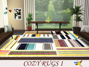 Sims 4 — evi Cozy Rugs 1 by evi — As winter is coming this set of five cozy rugs make your place warmer.
