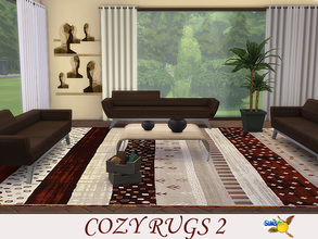 Sims 4 — evi Cozy Rugs2 by evi — As winter is coming this set of five cozy rugs make your place warmer.