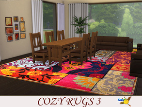 Sims 4 — evi Cozy Rugs3 by evi — As winter is coming this set of five cozy rugs make your place warmer.