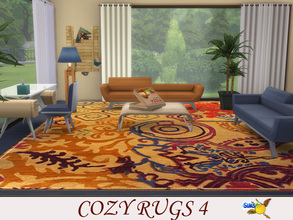 Sims 4 — evi Cozy Rugs 4 by evi — As winter is coming this set of five cozy rugs make your place warmer.