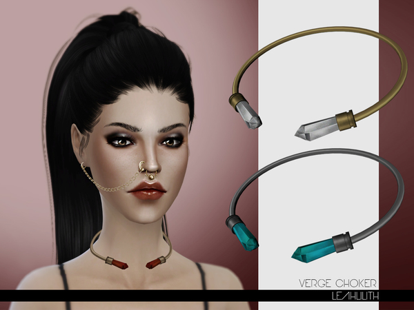 Sims 4 — LeahLilith Verge Choker by Leah_Lillith — Verge Choker avilable in 11 color variations hope you will enjoy^^