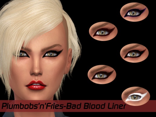 Sims 4 — Bad Blood Liner by ali1 — -Eyeliner -Based of Taylor Swift from Bad Blood music video -12 Colours -Female -Teens
