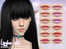 Sims 4 — Lipgloss #6 by Aveira — - 12 Colors - All ages - Standalone and Custom Thumbnail