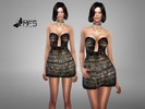 Sims 4 — MFS Calliope Dress by MissFortune — Standalone, Hq texture, Custom thumbnail, one color.