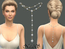 Sims 4 — NataliS_Back drop crystals necklace by Natalis — Back drop necklace with Swarovski crystals - gorgeous jewelry